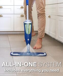 Bona Premium Motion Multi-Surface Floor Spray Mop - Includes Multi-Surface Floor Cleaning Solution 34 fl oz and Machine Washable Microfiber Cleaning Pad - for Stone, Tile, Laminate, and Vinyl Floors 23 A1xGjljwaeL