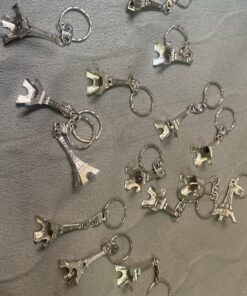 baotongle 15pcs Eiffel Tower Keyring, Paris Eiffel Tower Keychains 3-D Key Ring French Souvenirs Retro Adornment Cute Lovely Decorative Metal Craft Art Statue Model for Table Decor Gifts Silver 19 A1xsuXvhnoL
