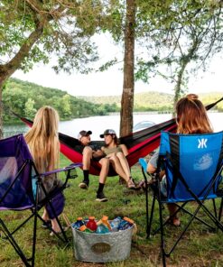 Kijaro XXL Dual Lock Portable Camping Chair - Supports Up to 400lbs - Enjoy The Outdoors in a Versatile Folding Chair, Sports Chair, Outdoor Chair & Lawn Chair Maldives Blue 14 A1zFlMdF4YL