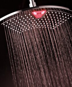 Dream Spa AquaFan 12 inch All-Chrome Rainfall-LED-Shower-Head with Color-Changing LED/LCD Temperature Display 27 A1zOGzQslfL