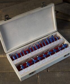 24-Piece Router Bit Set - Wood Routers Kit with 0.25-Inch Shank and Wooden Storage Case - Woodworking Tools for Home Improvements and DIY by Stalwart 24 Piece 13 A1zXL1310DL