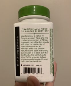 Nature's Way Premium Herbal Marshmallow Root 960 mg per serving 100 VCaps 27 B1 1UWivdS