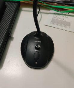 Fifine USB Computer Microphone, Plug &Play Desktop Condenser PC Laptop Mic,Mute Button with LED Indicator, Compatible with Windows/Mac, Ideal for YouTube,Zoom,Recording,Twitch Games(K054) Flexible gooseneck 16 B1 9Lw6BwNS