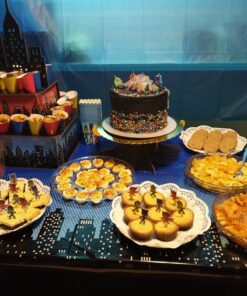 Fun Express Superhero Plastic Tablecloth - Birthday Party Table Decor Supplies - 1 Piece 15 B1 EgB7iqaS