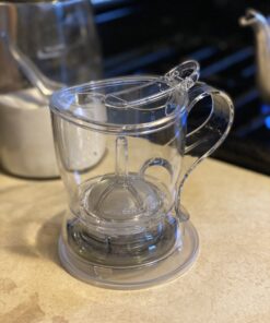 GROSCHE 17.7oz BPA-Free Tea Infuser Teapot with Drip-Free, Easy Clean Design 17.7 fl oz Clear 45 B1 n0uD5nS