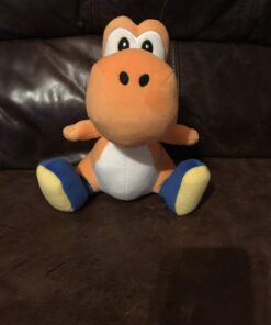 Little Buddy 1390 Super Mario All Star Collection 7" Orange Yoshi Plush 21 B1 w8yduqS