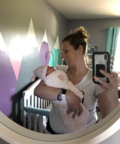 HALO Sleepsack Plush Dot Velboa Swaddle, 3-Way Adjustable Wearable Blanket, TOG 3.0, Pink, Newborn, 0-3 Months Newborn (Pack of 1) Pink Plushy Dot 19 B10Hskt2sZS