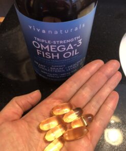 Triple Strength Omega 3 Fish Oil Supplement - 2200mg per Serving, Fatty Acid Supplements with EPA DHA & Omega3 - Re-Esterified Triglyceride for Increased Absorption - 180 Count 180 Count (Pack of 1) 76 B10nXwwyJoS 1