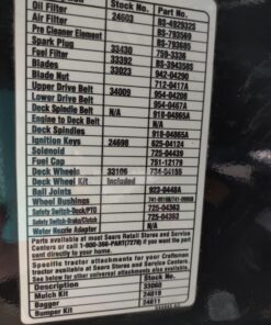 MaxPower 561739B 2-Blade Set for 46" Cut Craftsman, Husqvarna, Poulan Replaces 405380, 532-405380, PP21011,Black 33 B10w9Twp1PS