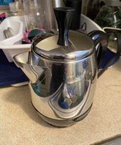 Farberware 2-4-Cup Electric Percolator coffee maker, Stainless Steel, Automatic Warm Function, FCP240 4 Cup 40 B11n9jMO NS