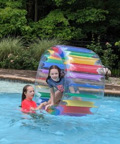 Greenco Giant Inflatable Pool Float, Inflatable Pool Floats, Inflatable Raft for Summer, Giant Pool Lounger, Pool Accessories, Lake Floats & Pool Toys, Summer Fun for Pool, Lake, Beach Party Wheel 29 B125k1fXFS