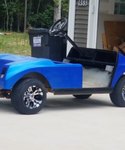 10" VAMPIRE Machined/Black GOLF CART WHEELS AND 205/50-10 Low Profile Golf Cart Tires Combo - Set of 4 31 B129gjuP90S