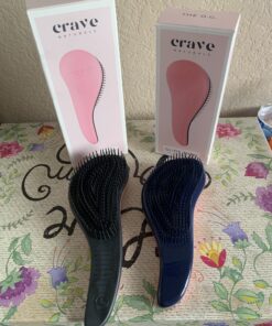 Crave Naturals Glide Thru Detangling Brush for Adults & Kids Hair- Detangler Brush for Natural,Curly,Straight,Wet/Dry Hair, Little Girl & Toddler Accessories, Teenager Gifts -1pk, Pink 1 Pack 30 B13G5mi7EMS 5