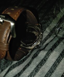 Fossil Grant Men's Watch with Chronograph Display and Genuine Leather or Stainless Steel Band Brown 46 B13K8Kuc35S