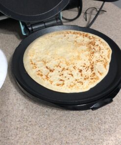 DASH 8” Express Electric Round Griddle for for Pancakes, Cookies, Burgers, Quesadillas, Eggs & other on the go Breakfast, Lunch & Snacks - Aqua 58 B13ssZgg1RS