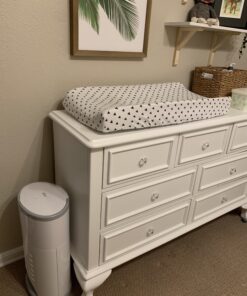 DEKOR Diaper Classic Hands-Free Diaper Pail | White | Easiest to Use | Just Step – Drop – Done | Doesn’t Absorb Odors | 20 Second Bag Change | Most Economical Refill System 36 B148xxGNtBS