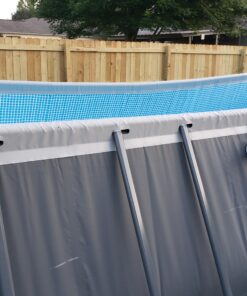 Intex 24ft X 12ft X 52in Ultra Frame Rectangular Pool Set with Sand Filter Pump, Ladder, Ground Cloth & Pool Cover 24 ft x 12 ft x 52 in 35 B14A9h6X5oS