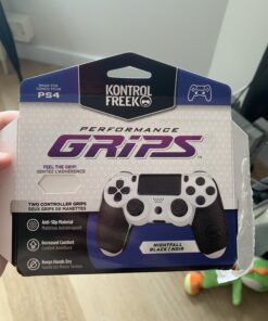 KontrolFreek Performance Grips for Playstation 4 (PS4) Controller (Nightfall Black) Nightfall Black 40 B14E8gFE6kS