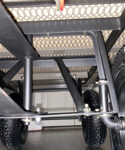 Gorilla Carts Heavy Duty Steel Dump Cart Garden Wagon w/Quick Release System, 1200 Pound Capacity, Removable Sides & Convertible Handle, Gray Finish 38 B14UwrPDyCS