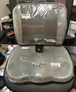 ComfiLife Premium Comfort Seat Cushion - Non-Slip Orthopedic 100% Memory Foam Coccyx Cushion for Tailbone Pain - Cushion for Office Chair Car Seat - Back Pain & Sciatica Relief (Gray) Gray 47 B14t24j42uS
