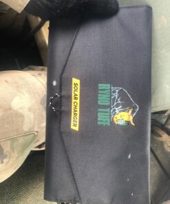 Ryno Tuff 21W Lightweight Portable Solar Charger for Camping - Foldable Solar Powered Cells with 2 USB Ports To Fast Charge Smartphones, Tablets & Battery Packs -Charge While Hiking, Camping & Fishing Black 25 B14uObpuhS 2