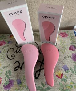 Crave Naturals Glide Thru Detangling Brush for Adults & Kids Hair- Detangler Brush for Natural,Curly,Straight,Wet/Dry Hair, Little Girl & Toddler Accessories, Teenager Gifts -1pk, Pink 1 Pack 31 B14vfojvrLS 3