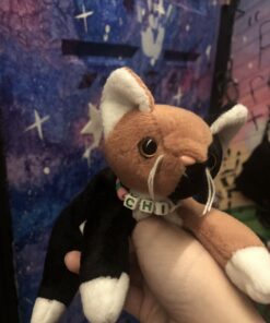 Alternative view of Ty Beanie Babies - Chip the Cat Plush Toy, Soft & Colorful Animal Figure, 9 Inches, for Ages 12+ Years