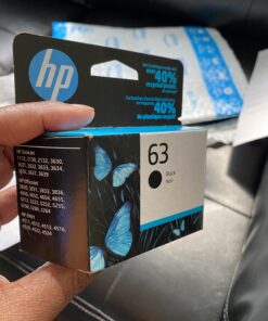 HP 63 Black Ink Cartridge | Works with HP DeskJet 1112, 2130, 3630 Series; HP ENVY 4510, 4520 Series; HP OfficeJet 3830, 4650, 5200 Series | Eligible for Instant Ink | F6U62AN 44 B1599ScK5S