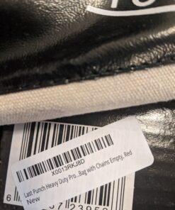 Last Punch Heavy Duty Pro Punching Bag with Chains Empty, Red 5 B15TVqaZrPS