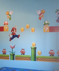 New Super Mario Brothers Wall Stickers 32 B15XABvBmhS