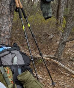 Cascade Mountain Tech Trekking Poles - Carbon Fiber Walking or Hiking Sticks with Quick Adjustable Locks Green 40 B15Y4ZpyXIS