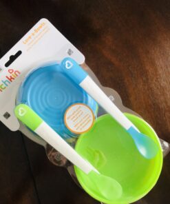 Munchkin® Love-a-Bowls™ 10 Piece Baby Feeding Set, Includes Bowls with Lids and Spoons, Multicolor 47 B15oNszcaS