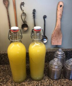 Bormioli Rocco Officina Water Bottle | 37.25 oz, Italian Glass Pitcher | Airtight Seal & Metal Clamp | Easy To Carry Handle, Dishwasher Safe & Eco-Friendly | Safe For Infused & Carbonated Drinks 36 B167weNv0vS