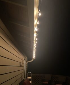 Brightown Outdoor String Lights - Globe Patio Lights 30 Ft with 30 G40 Shatterproof Bulbs, Waterproof Connectable Dimmable Commercial Hanging Lights for Backyard, Bistro, Porch, Cafe, Deck 30 FT - 30 LED Bulbs 30 B168u1TEN5S