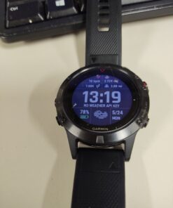 Garmin fēnix 5, Premium and Rugged Multisport GPS Smartwatch, Slate Gray/Black Band, 47 MM Watch Only Slate Gray with Black Band 47mm 50 B16J9B1UfpS