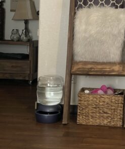 Petmate Replendish Gravity Waterer With Microban for Cats and Dogs, 2.5 Gallons,Blue, Made in USA Blue 2.5 GAL 51 B16oGI4O0S