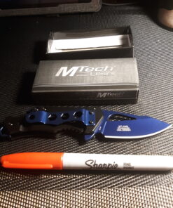 MTECH USA – Spring Assisted Folding Knife Blue 80 B16tplZWYbS