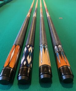 ISZY Billiards Pool Stick Set of 4. 2-Piece Cue Sticks Made from Hardwood Canadian Maple Wood in 4 Billiards Accessories Set 11 22 B17EoILhs3S