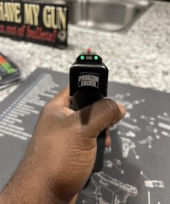 TRUGLO Fiber-Optic Handgun Night Sight | Compact Durable Snag-Resistant High-Visibility Red Front & Green Rear Sight for Handguns Glock High Set 25 B17GN4asbZS 2