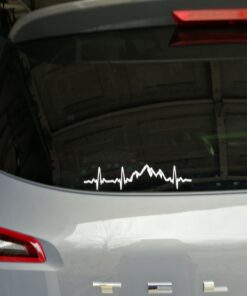 Sweet Tea Decals Mountains - 8 3/4" x 1 3/4" - Vinyl Die Cut Decal/Bumper Sticker for Windows, Trucks, Cars, Laptops, Macbooks, Etc. 9 B17QN7ymMxS