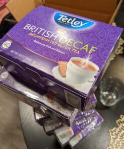 Tetley British Blend Premium Decaf Black Tea, Decaffeinated Tea, 40 Tea Bags (Pack of 6), Rainforest Alliance Certified 17 B17YerP0DS
