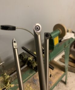 Savannah - 7586 Carbide Turning Tool Large Size (3 Piece Set - All 3 Turning Tools) Includes Diamond Shape, Round and Square Turning Tools With Comfort Grip Handles, Three Tool Set,Silver 32 B17aXh3Z3RS