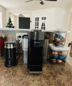 Nespresso Vertuo Coffee and Espresso Machine by De'Longhi with Milk Frother, 1000 Milliliters, Graphite Metal Machine + Frother 28 B17f agq2pS