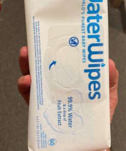 WaterWipes Plastic-Free Original-baby Wipes, 99.9% Water Based Wipes, Unscented & Hypoallergenic for Sensitive Skin, 540 Count (9 packs), Packaging May Vary 35 B182jy90Y7S