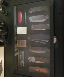 Novel Box Large Glass Top Black Leatherette Metal Clasp Jewelry Display Case 14.75X8.25X2.1 + NB Cleaning Cloth 15 B186CqQ2fBS