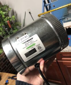 VIVOSUN 6 Inch Inline Duct Fan 240 CFM, HVAC Exhaust Ventilation Fan with Low Noise for Basements, Bathrooms, Kitchens and Attics, Silver 6'' 34 B18D1IDe3nS