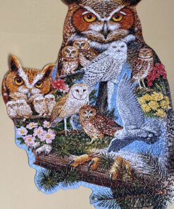Bits and Pieces - 750 Piece Shaped Puzzle - The Watchers, Owl - by Artist Jack Williams - 750 pc Jigsaw 18 B18dVZs4W6S