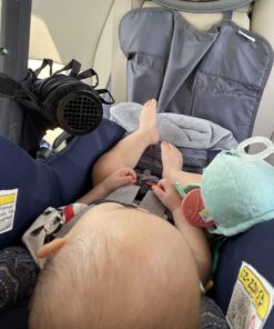 The Noggle, 8ft - Kid's Personal Air Conditioning System, Made in USA, Directs Cool Air to Children in The Backseat - Air Conditioning Vent Hose for Vehicles, Making The Back Seat Cool Again - Black 8 feet Black Ice 40 B18ktGPJEDS