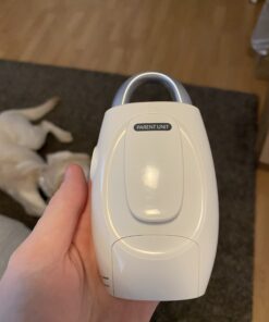 VTech DM221-2 Audio Baby Monitor with up to 1,000 ft of Range, Vibrating Sound-Alert, Talk Back Intercom, Night Light Loop & Two Parent Units, White 49 B19C HUFx0S 1