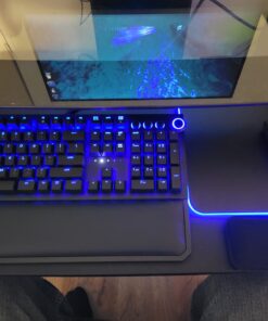 Razer BlackWidow Elite Mechanical Gaming Keyboard: Orange Mechanical Switches - Tactile & Silent - Chroma RGB Lighting - Magnetic Wrist Rest - Dedicated Media Keys & Dial - USB Passthrough 37 B19HUiLY4fS